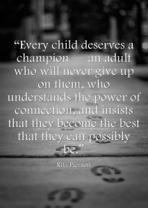 Every child needs a champion